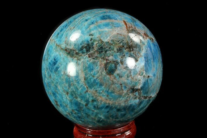 Bright Blue Apatite Sphere - Madagascar #78708